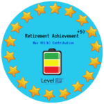 Achievements for reaching maximum limit on 401(k)