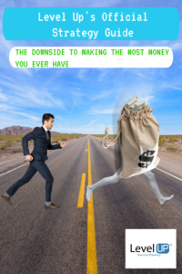 Man chasing after money