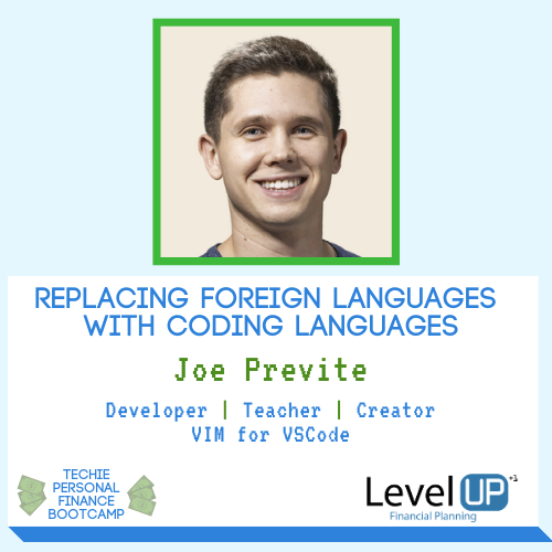 coding languages joe previte